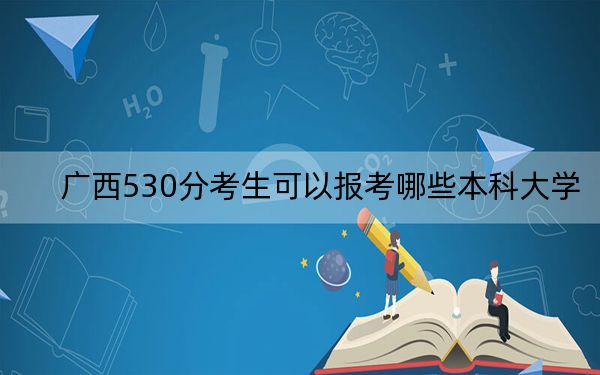 广西530分考生可以报考哪些本科大学？