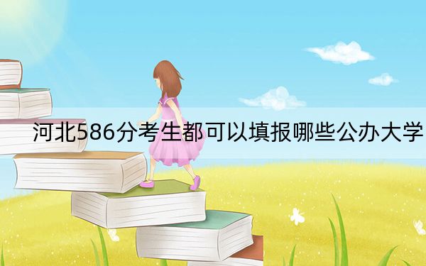 河北586分考生都可以填报哪些公办大学？（附带近三年高校录取名单）