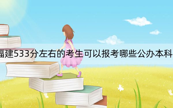 福建533分左右的考生可以报考哪些公办本科大学？