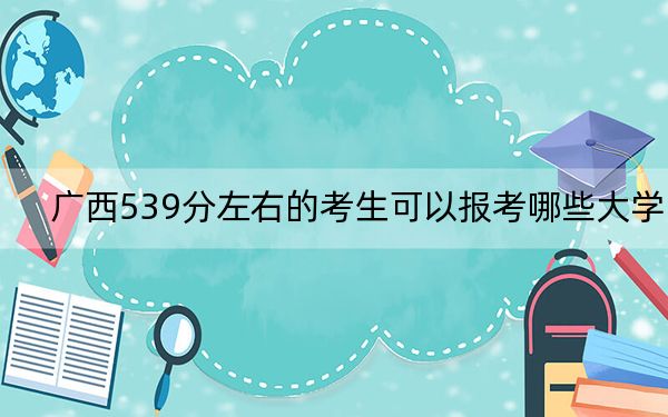 广西539分左右的考生可以报考哪些大学？（供2025年考生参考）