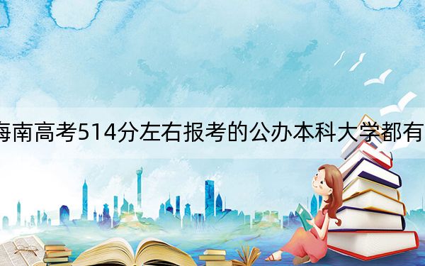 海南高考514分左右报考的公办本科大学都有哪些？（供2025届高三考生参考）