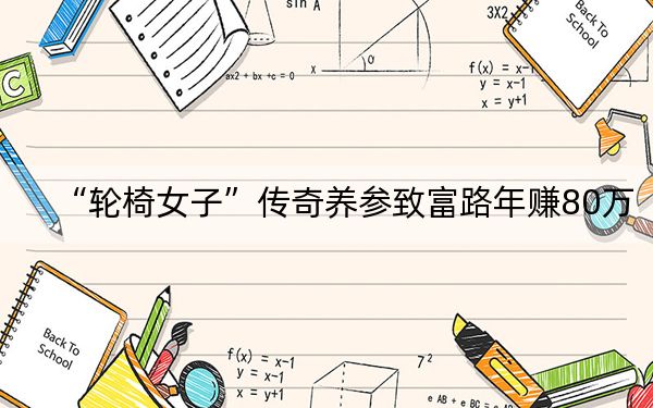 “轮椅女子”传奇养参致富路年赚80万
