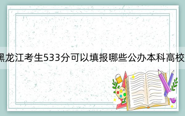 黑龙江考生533分可以填报哪些公办本科高校名单？（附带2022-2024年533左右大学名单）