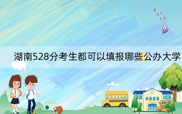 湖南528分考生都可以填报哪些公办大学？（附带2022-2024年528录取名单）