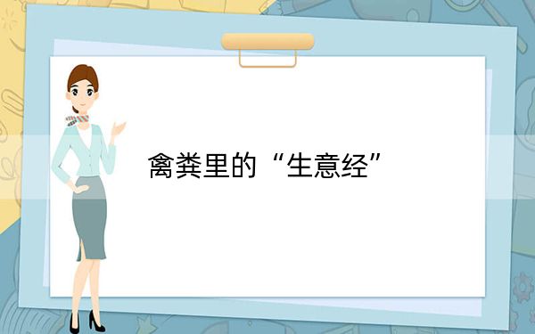 禽粪里的“生意经”