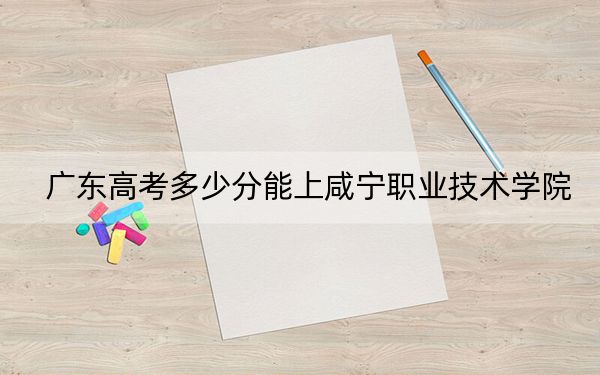 广东高考多少分能上咸宁职业技术学院？附2022-2024年最低录取分数线