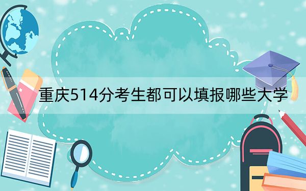 重庆514分考生都可以填报哪些大学？（供2025年考生参考）