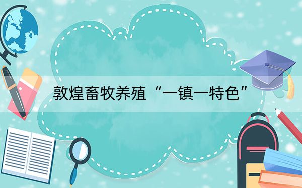 敦煌畜牧养殖“一镇一特色”