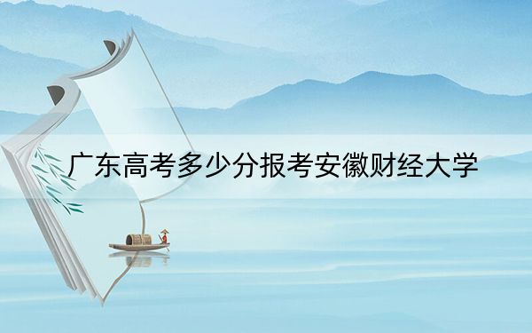 广东高考多少分报考安徽财经大学？2024年历史类录取分523分 物理类529分