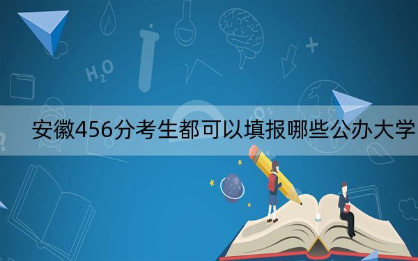 安徽456分考生都可以填报哪些公办大学？