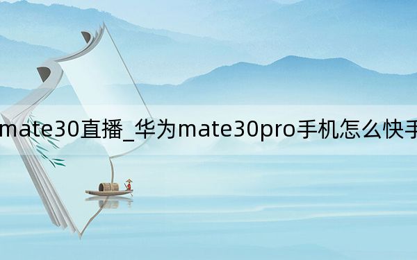 华为mate30直播_华为mate30pro手机怎么快手直播怎么插声卡