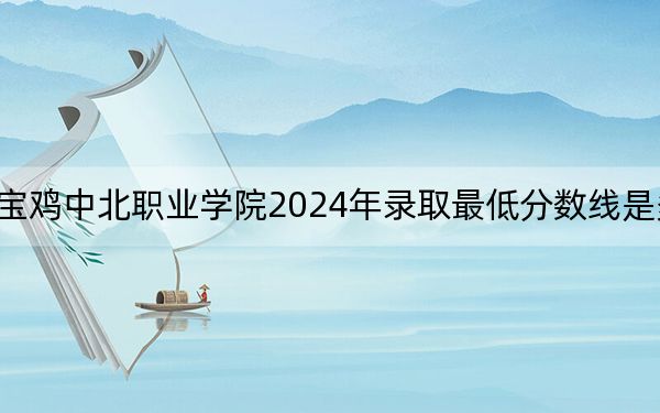 宝鸡中北职业学院2024年录取最低分数线是多少？湖南考生2025年参考
