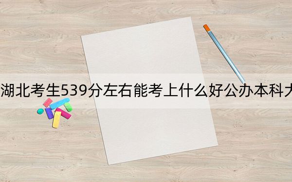 湖北考生539分左右能考上什么好公办本科大学？ 2025年高考可以填报58所大学