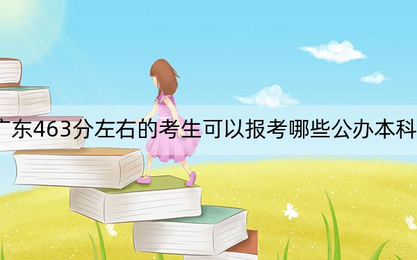 广东463分左右的考生可以报考哪些公办本科大学？ 2024年一共1所大学录取