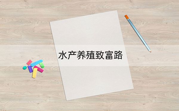 水产养殖致富路