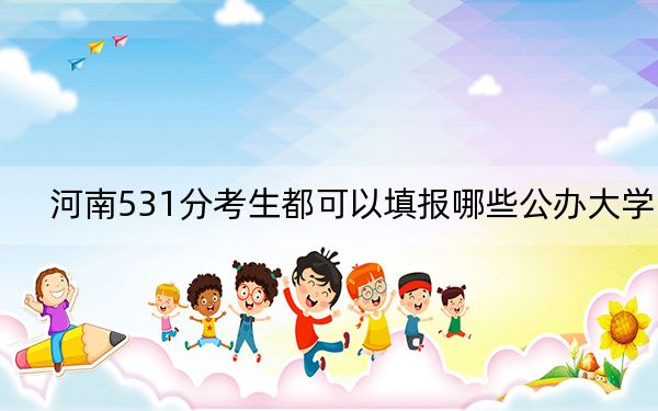 河南531分考生都可以填报哪些公办大学？（附带2022-2024年531左右大学名单）