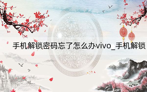 手机解锁密码忘了怎么办vivo_手机解锁