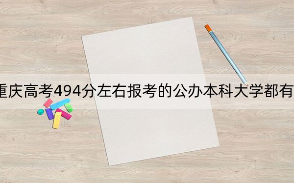 重庆高考494分左右报考的公办本科大学都有哪些？（供2025届高三考生参考）