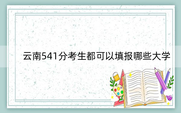 云南541分考生都可以填报哪些大学？ 2024年一共30所大学录取