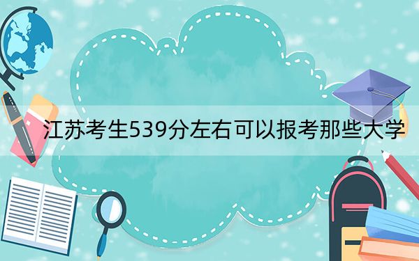 江苏考生539分左右可以报考那些大学？（附带2022-2024年539录取大学名单）