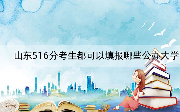 山东516分考生都可以填报哪些公办大学？ 2025年高考可以填报14所大学