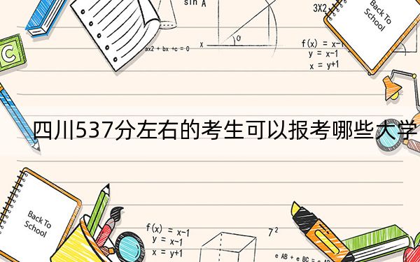 四川537分左右的考生可以报考哪些大学？ 2025年高考可以填报36所大学