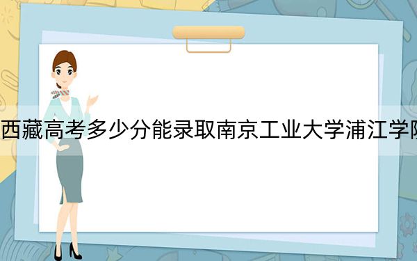 西藏高考多少分能录取南京工业大学浦江学院？附2022-2024年最低录取分数线