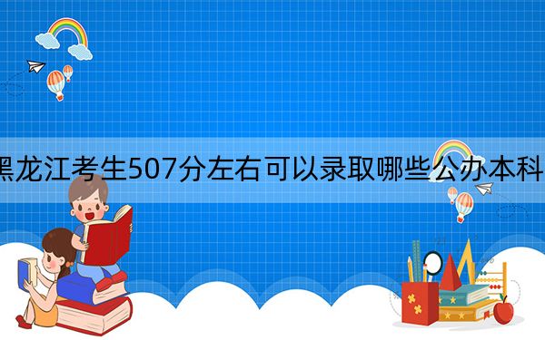黑龙江考生507分左右可以录取哪些公办本科大学?(供2025届高三考生参考)