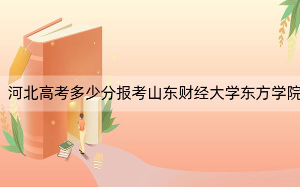 河北高考多少分报考山东财经大学东方学院？2024年历史类录取分480分 物理类477分