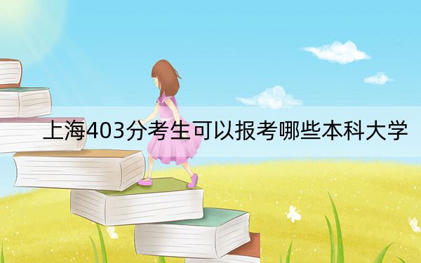 上海403分考生可以报考哪些本科大学？ 2024年录取最低分403的大学