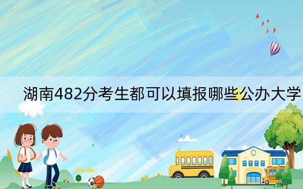 湖南482分考生都可以填报哪些公办大学？（供2025年考生参考）
