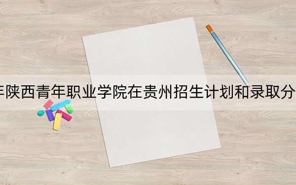 2024年陕西青年职业学院在贵州招生计划和录取分数线是多少？贵州考生2025年参考