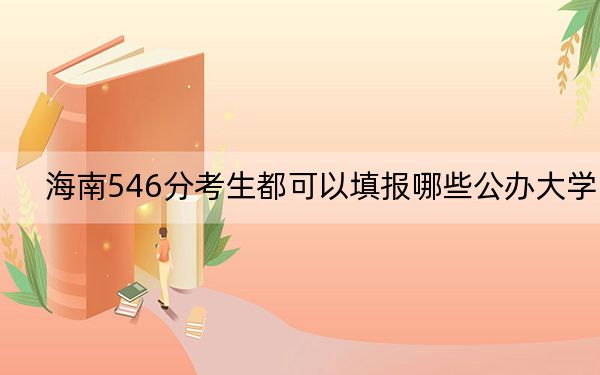 海南546分考生都可以填报哪些公办大学？（附带2022-2024年546录取名单）