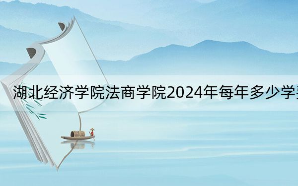 湖北经济学院法商学院2024年每年多少学费？每年最低16000元最高20000元（供四川考生参考）