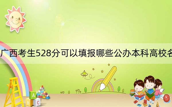 广西考生528分可以填报哪些公办本科高校名单？（附带2022-2024年528左右大学名单）