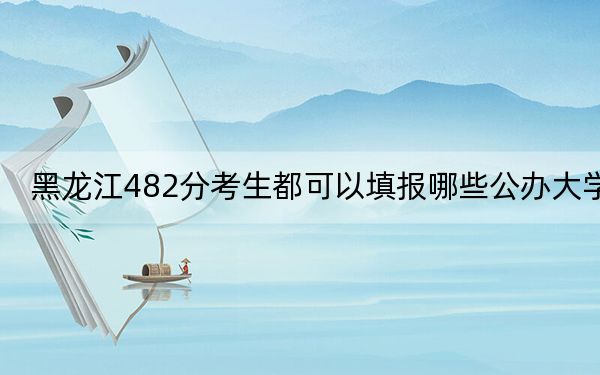 黑龙江482分考生都可以填报哪些公办大学？ 2024年一共录取66所大学