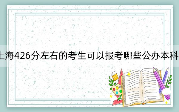 上海426分左右的考生可以报考哪些公办本科大学？